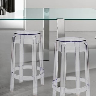 Ghost Stool Backless (30) (Set of 2) - 30''Hx14.5''Wx14.5''D - Bed Bath ...