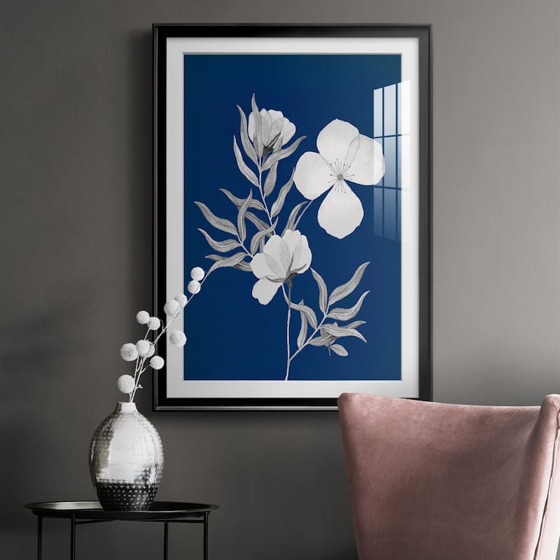 Indigo Sketch II Premium Framed Print - Ready to Hang
