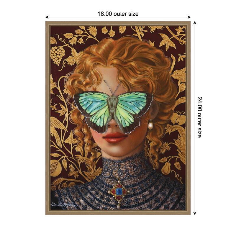 Kate and Laurel Cassandra by Charlotte Brindley Framed Canvas Wall Art Print