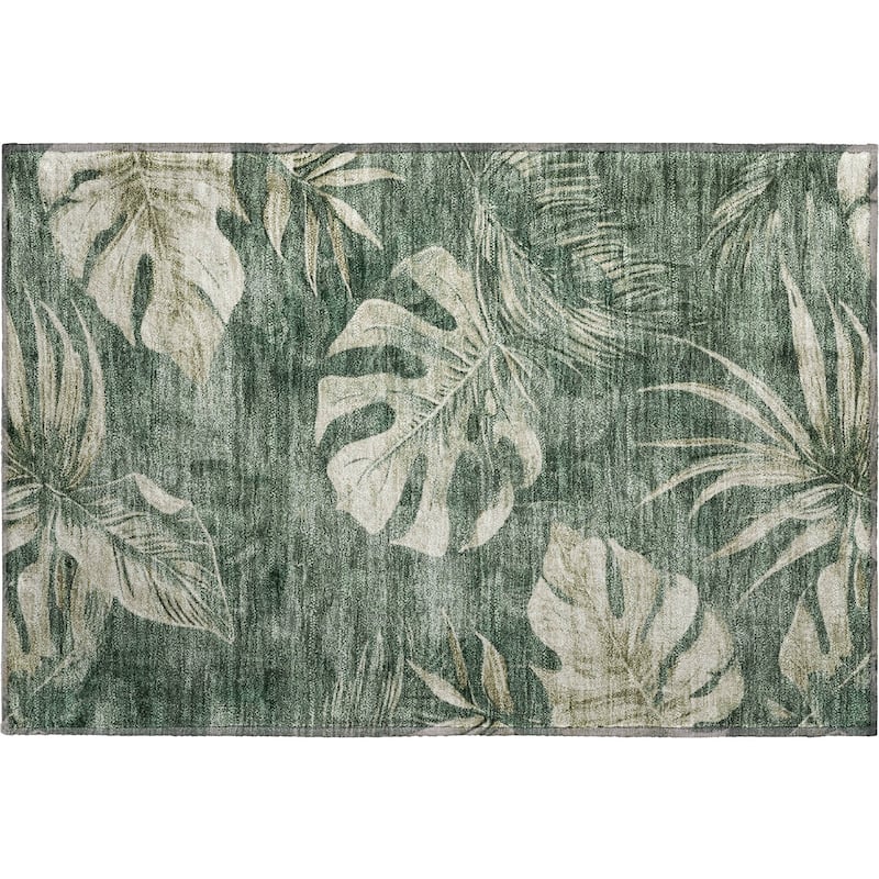 Premium Washable Super Soft Tropical Floral Mayfield Rug