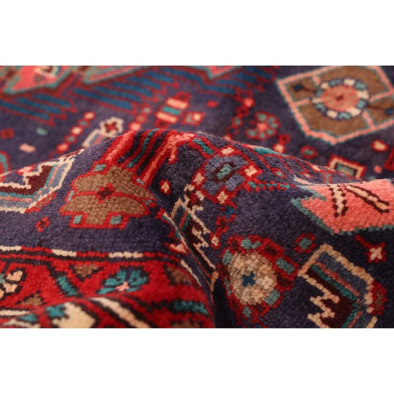 ECARPETGALLERY Hand-knotted Andelz Navy Wool Rug - 4'9 x 8'7