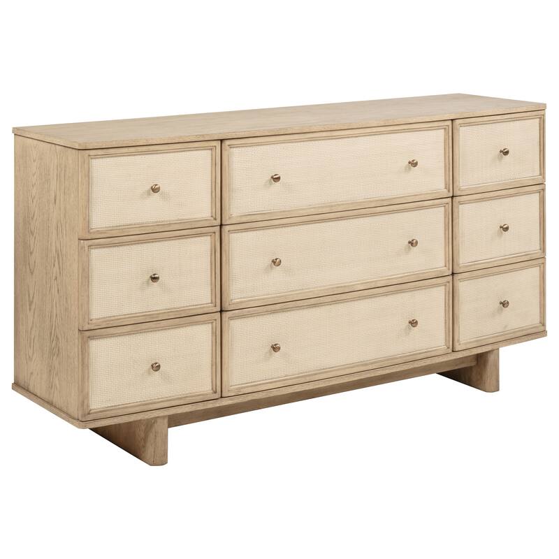Kailani 9-drawer Dresser Beige Oak - Dresser