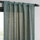 preview thumbnail 52 of 70, Exclusive Fabrics Raw Linen Weave Light Filtering Curtains for Bedroom & Living Room Curtains Pair - 2 Panel Drapes