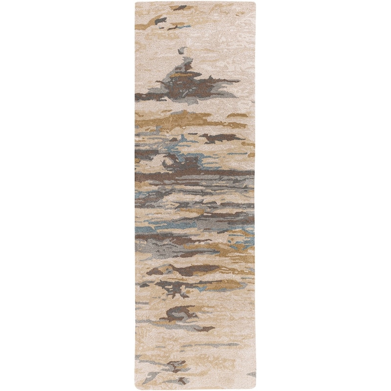 Surya El Capitan Modern Hand-tufted Area Rug - 3' x 10' - Beige