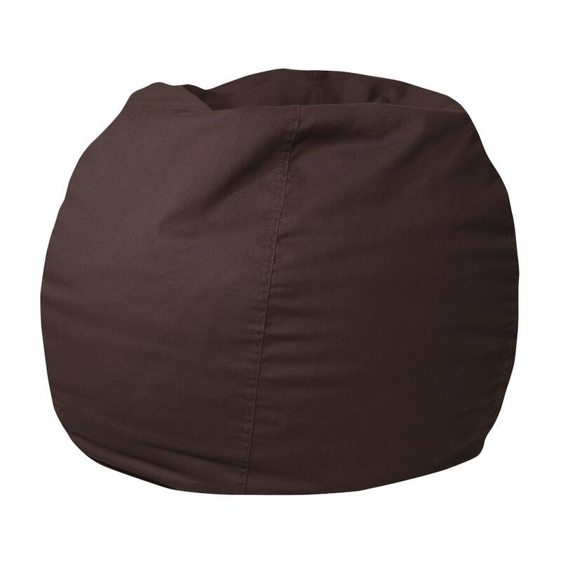 Small Refillable Bean Bag Chair for Kids and Teens - Brown