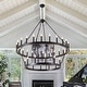 preview thumbnail 1 of 12, Modern Farmhouse Chandelier Light Fixture Large Round Classic Chandeliers 48in-36Light
