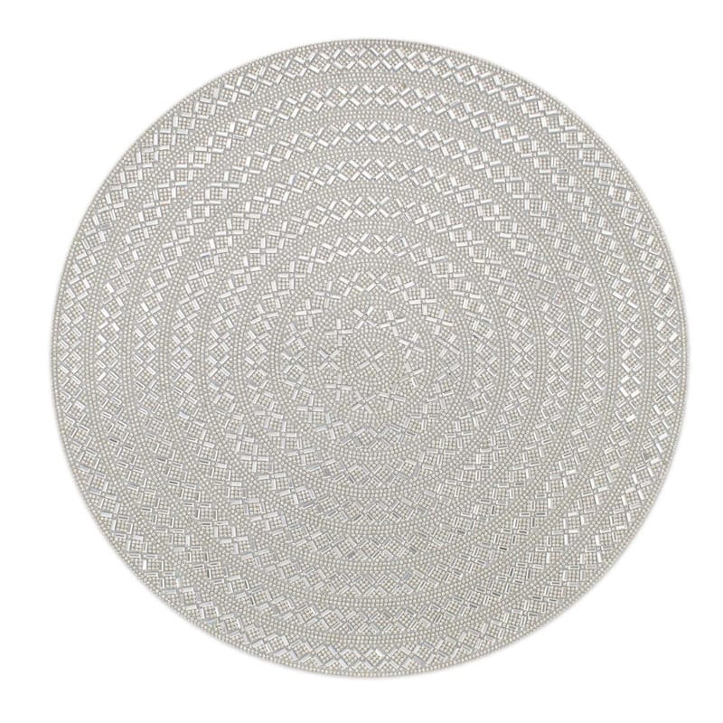 Sparkles Home Madison Avenue Round Rhinestone Placemat