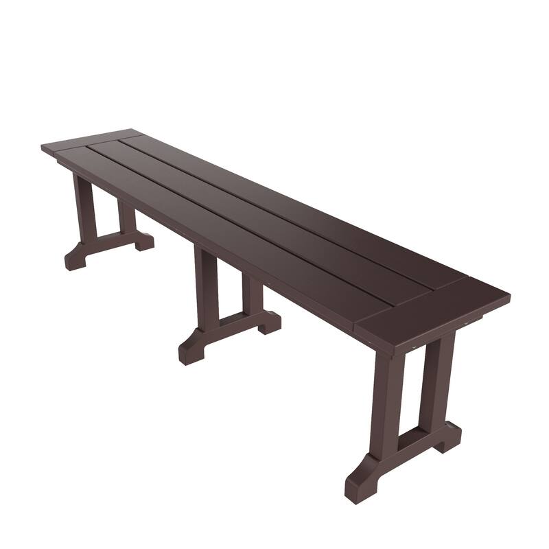 Laguna 6-Piece Patio Dining Set With Reclinable Armchairs and Bench