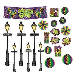 Shop Club Pack Of 252 Mardi Gras Jesters Banners And Street Light