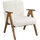 preview thumbnail 2 of 7, Yaheetech Mid Century Upholstered Accent Armchair Lounge Chair with V-Shaped Solid Wood Legs