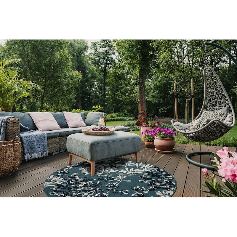 Pianta Collection Machine-Made Indoor/Outdoor Area Rug