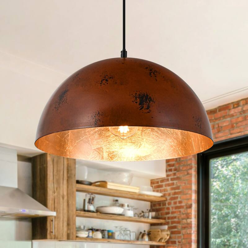Industiral Metal Pendant Light Fixture Dome for Kitchen Island