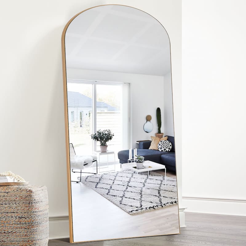 Full-length Floor Arched Mirror
