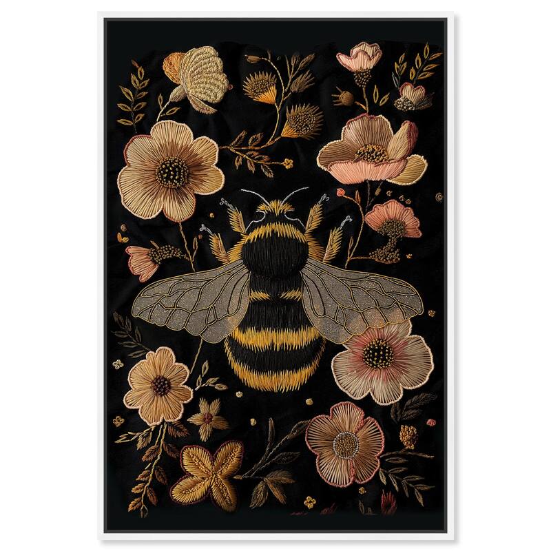 Honeyed Herald II Canvas by Art Remedy - 16" x 24" - White
