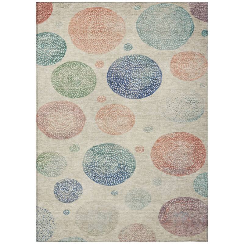 HomeRoots Geometric Transitional Rectangle Outdoor Rug