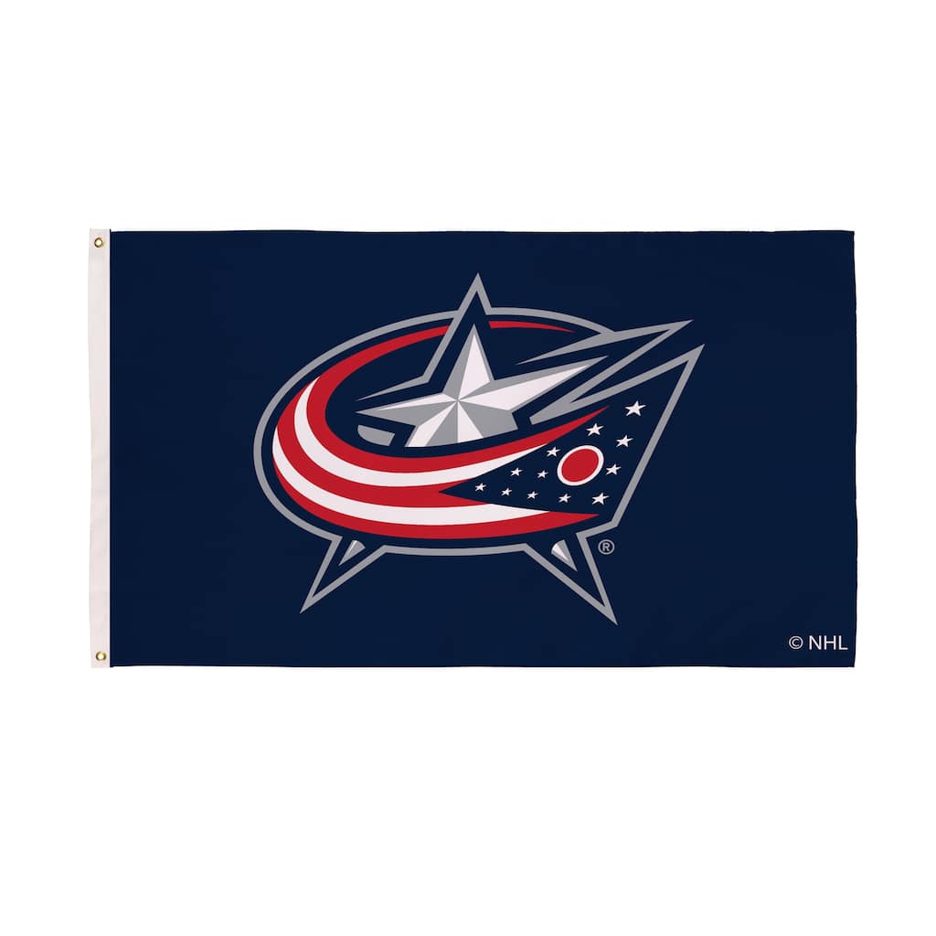 Columbus Blue Jackets Single Sided Flag w/ 2 Grommets, 3'x5'