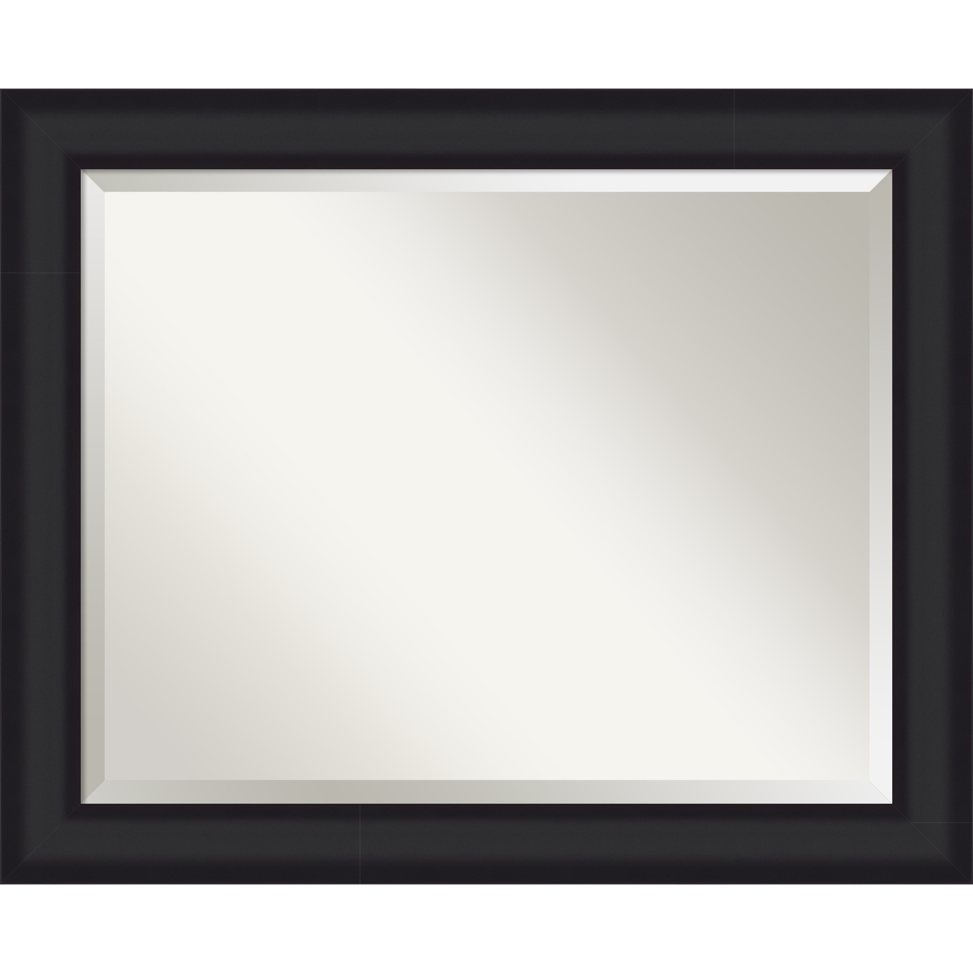 Oliver Beveled Wood Framed Bathroom Vanity Wall Mirror