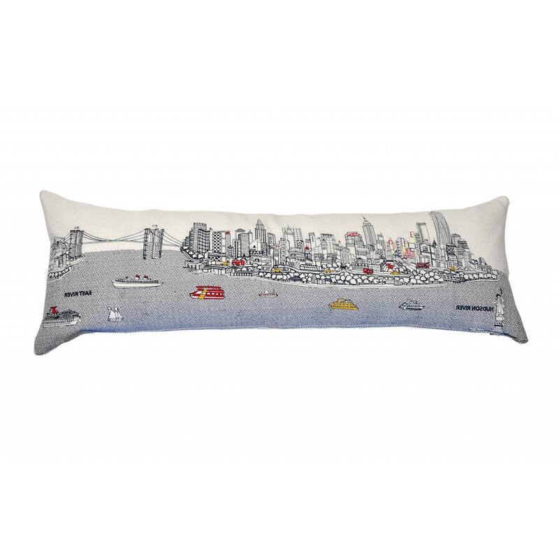 14" X 46" Cream Wool Zippered Pillow