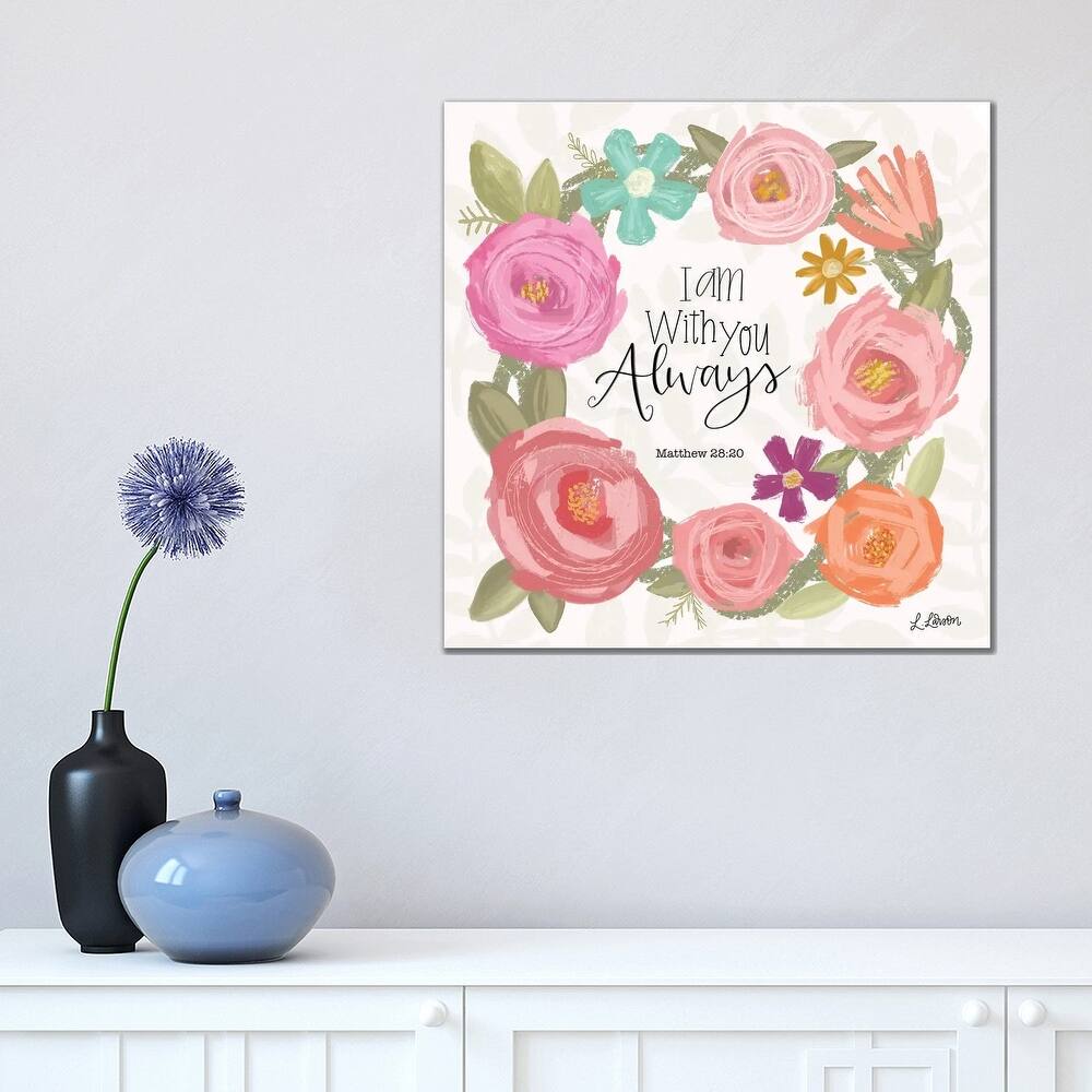 iCanvas "I Am With You Always" by Lisa Larson Canvas Print