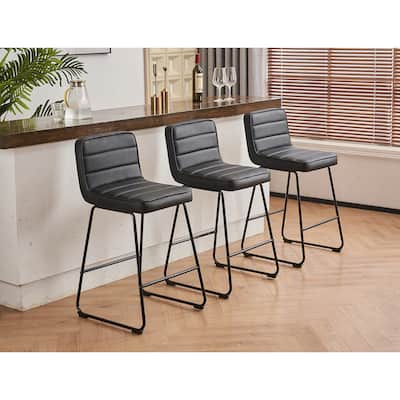 Home 2 Office Set of 3 Lakeview Upholstered Modern Barstools