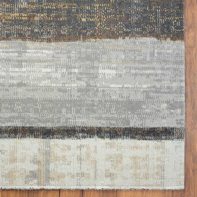 N Natori 24-Seven Outdoor/Indoor Modern Geometric Area Rug