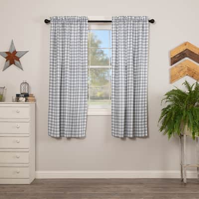 Sawyer Mill Plaid Short Panel Set - Short Panel 63x36 - Short Panel 63x36