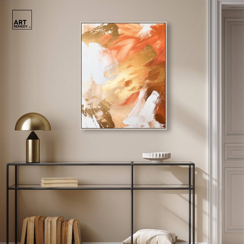 Golden Yellow Citrus Burst II Canvas by Art Remedy