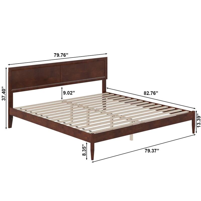 Ellarie Platform Bed with Adjustable Headboard