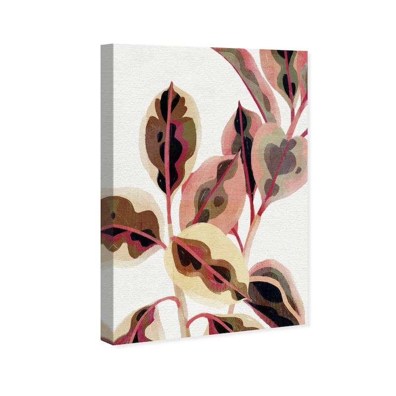Wynwood Studio Canvas Floral and Botanical Little Botanist Pink and Light Pink Modern & Contemporary Wall Art Canvas Print