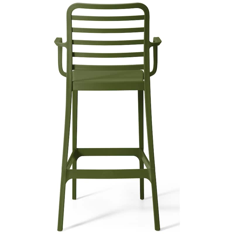 Frond and Form 29.5 Inch Outdoor Bar Stool (Set of 2)