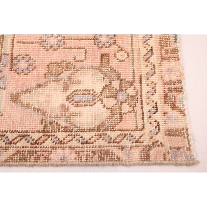 ECARPETGALLERY Hand-knotted Antalya Vintage Pink Wool Rug - 9'7 x 12'6