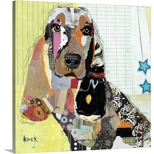 "Basett Hound" Canvas Wall Art