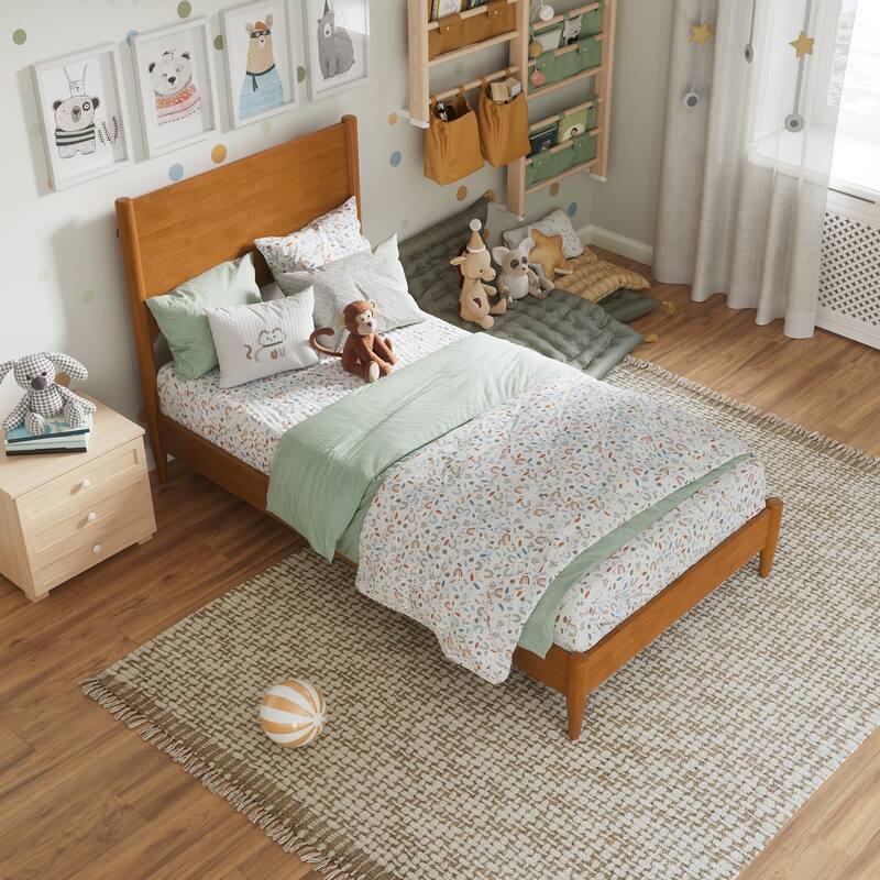 Pasadena Solid Wood Low Profile Platform Bed