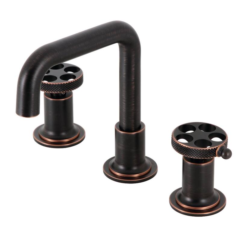 Kingston Brass KS142RKX Webb 1.2 GPM Widespread Bathroom Faucet with - Naples Bronze
