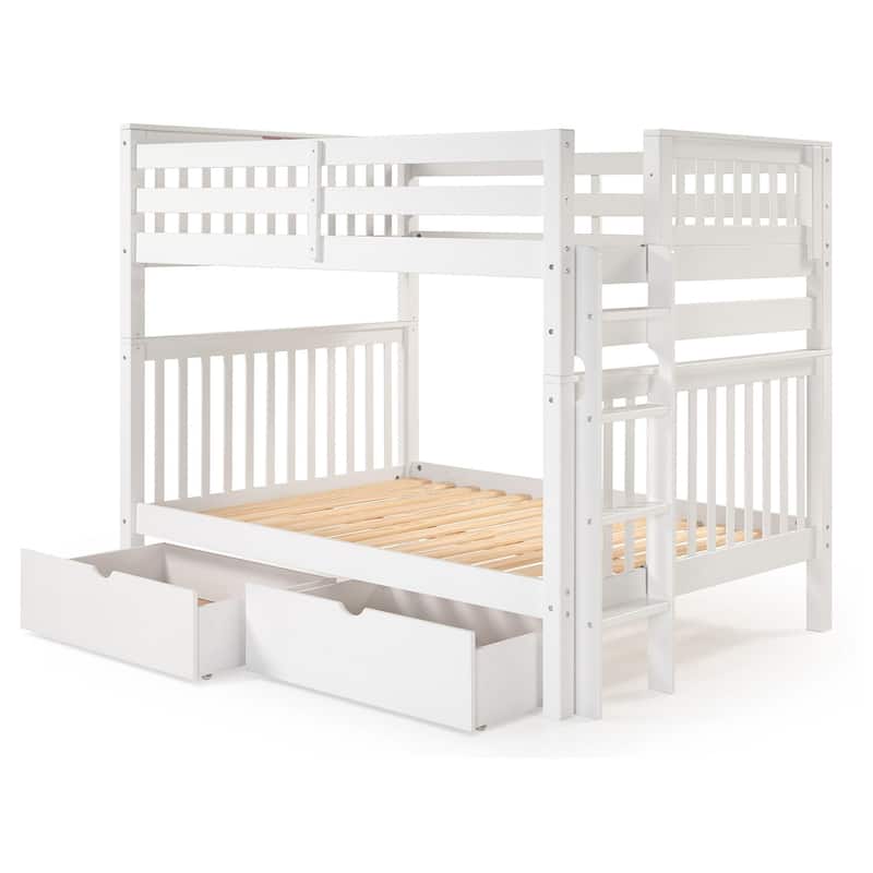 Taylor & Olive Trillium Full over Full Bunk Bed, 2 Drawers