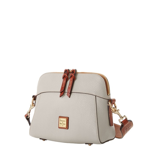 dooney & bourke pebble leather cameron crossbody with logo strap