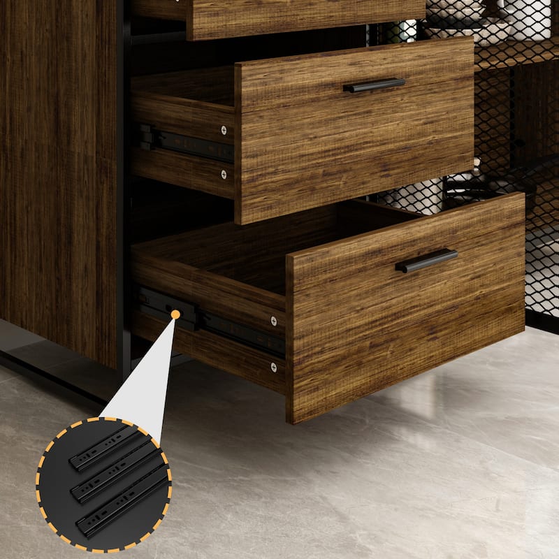 Kitchen Pantry Storage Cabinet Microwave Storage Cabinet Buffet