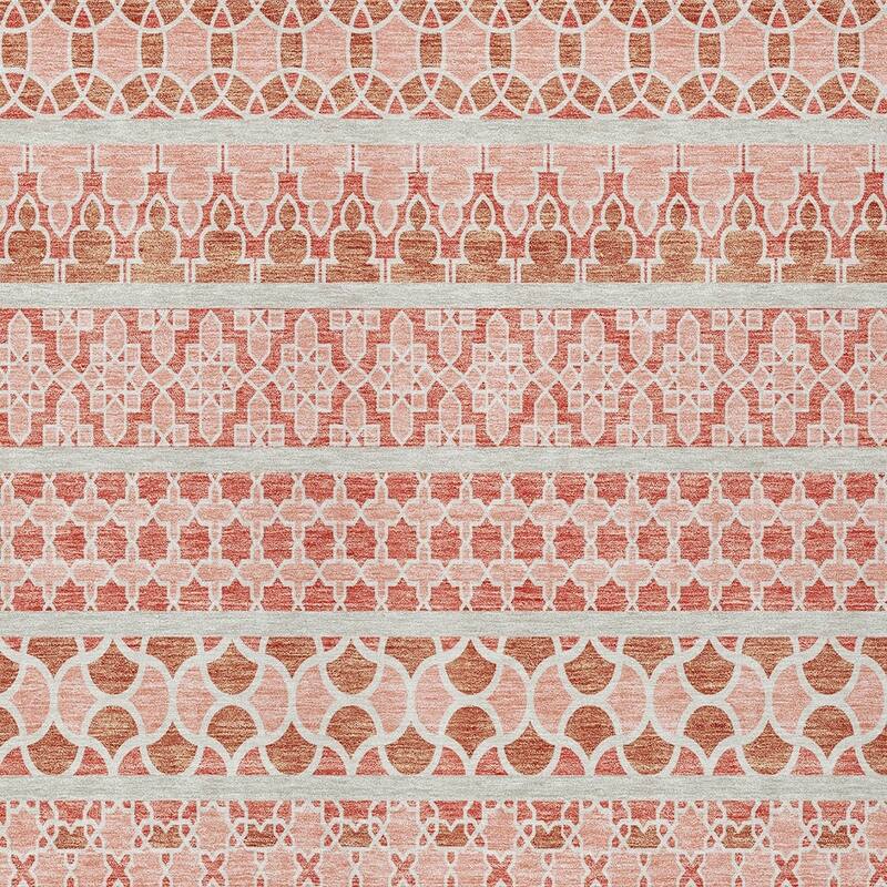 HomeRoots Quatrefoil Transitional Rectangle Outdoor Rug