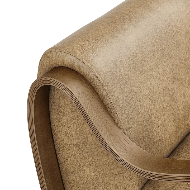 Atrium Vegan Leather Accent Armchair
