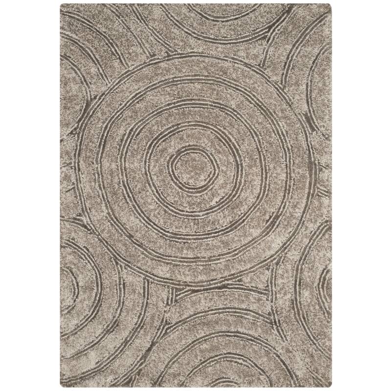 SAFAVIEH Handmade South Beach Daisha Shag Solid Polyester Rug