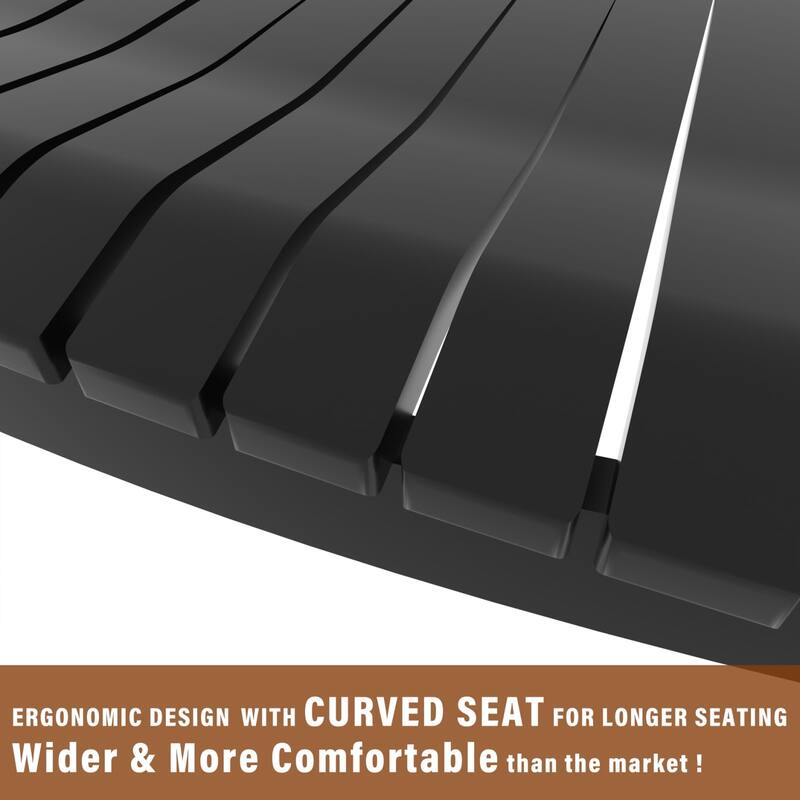 VEIKOUS 3-Piece Outdoor Rocking Chair Set with Folding Table for Patio and Porch