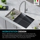 preview thumbnail 95 of 121, KRAUS Bellucci Workstation Undermount Granite Composite Kitchen Sink