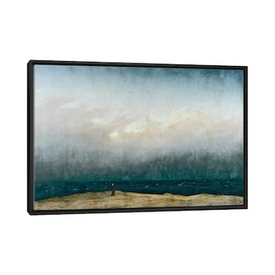 iCanvas "Monk by sea, 1809 " by Caspar David Friedrich Framed Canvas Print