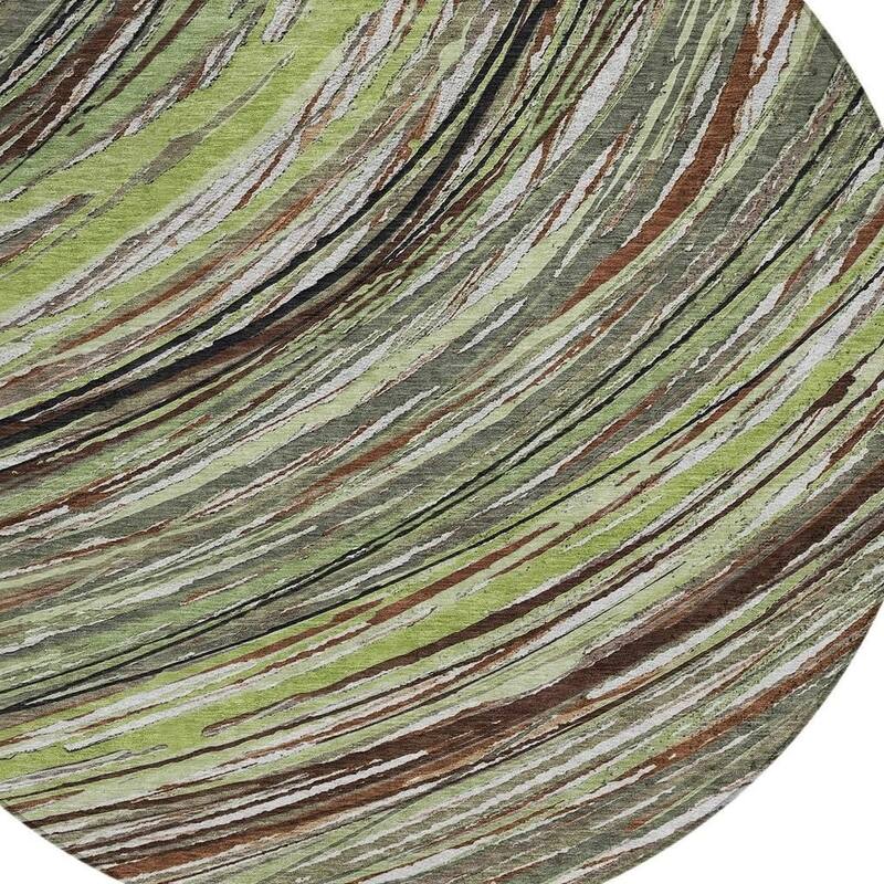 HomeRoots Abstract Transitional Rectangle Outdoor Rug