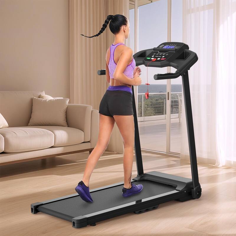Foldable Treadmill 2.5HP Electric Folding Treadmill Running Walking Machine for Home Gym, Max 265 LBS Weight Capacity