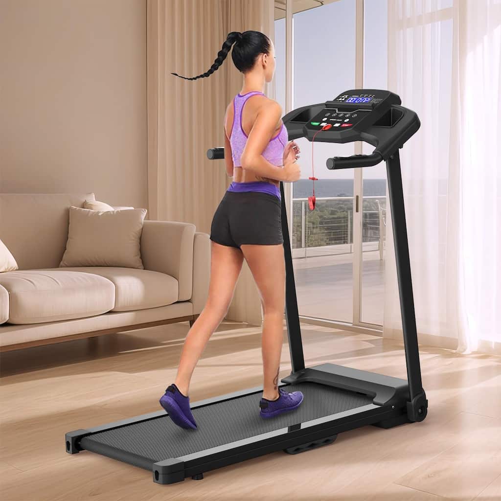 Home Gym Foldable Treadmill, 2.5HP Electric Treadmill, Max 265 LBS Weight Treadmill for Running Walking Jogging