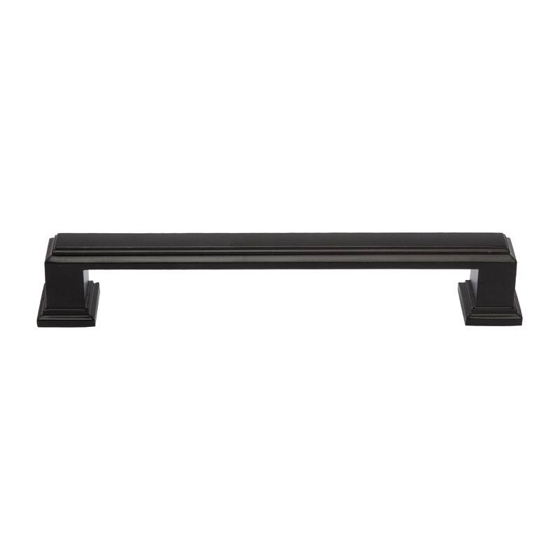 Utopia Alley Dover Pull Handle-Matt Black Drawer Drop Pull Handles, 5.0" Center to Center - 5 pack - 5 pack - Matt Black