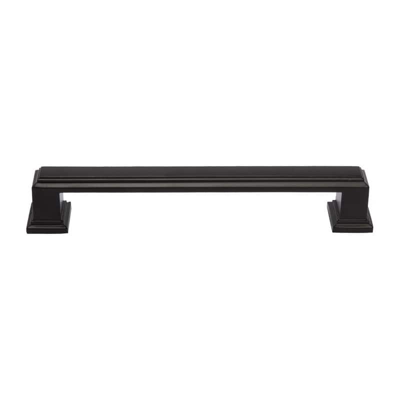 Utopia Alley Dover Pull Handle-Matt Black Drawer Drop Pull Handles, 5.0" Center to Center - 5 pack