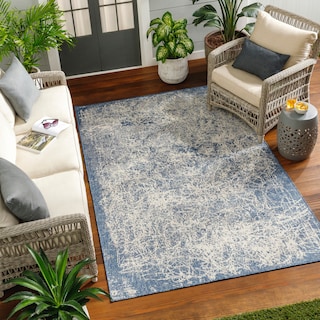 Livabliss Ravello Abstract Industrial Indoor/ Outdoor Area Rug