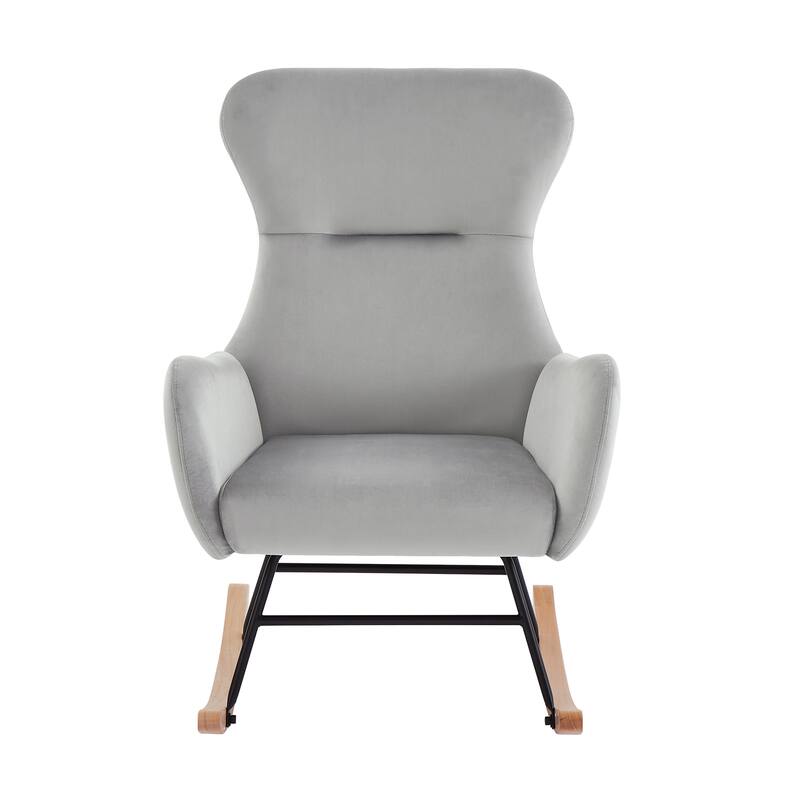 Teddy Fabric Rocking Chair for Living Room